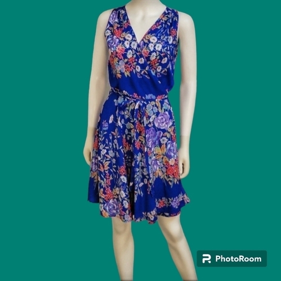 Y2K YUMI KIM Coquette Romantic Floral Wrap Tank Surplice Fairycore Dress - Picture 1 of 10